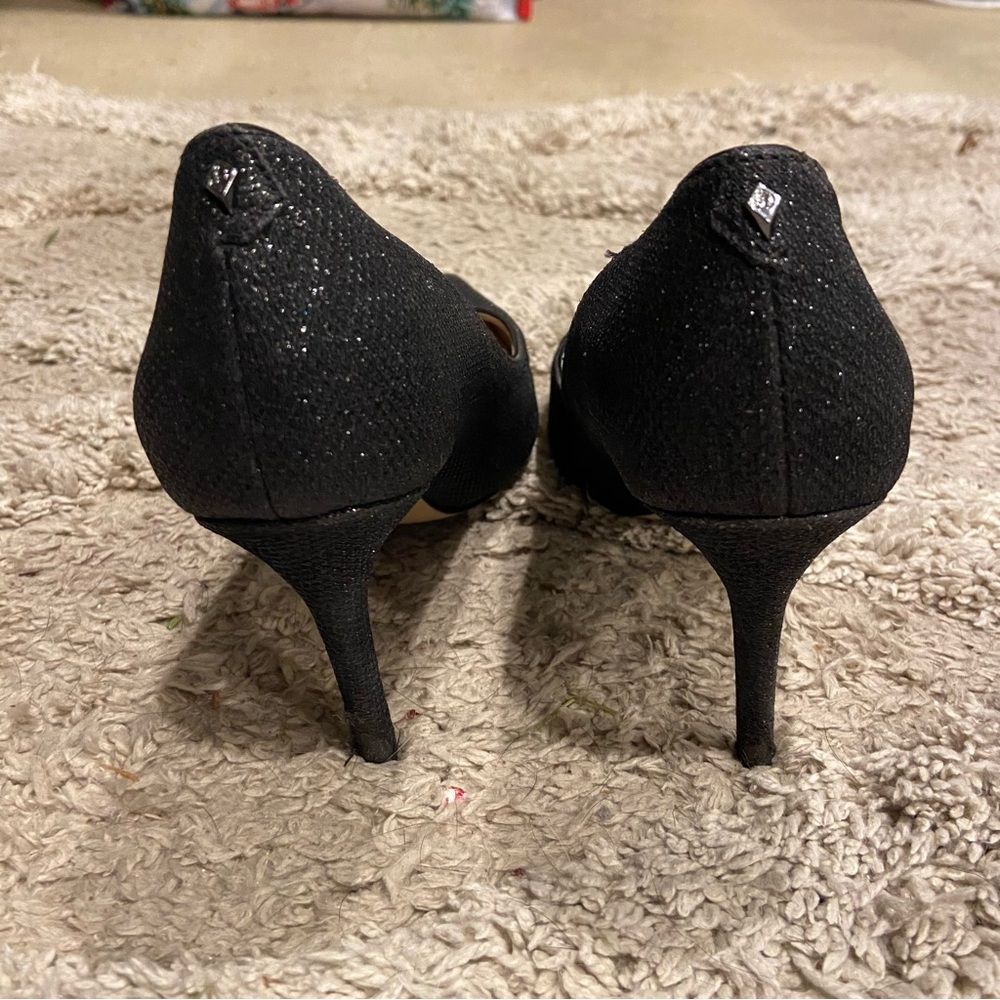 Sam Edelman Hazel Black Mesh Heels size 6 sparkly pumps - Picture 4 of 12